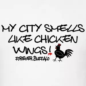 My City Smells Like Chicken Wings T-Shirt Design